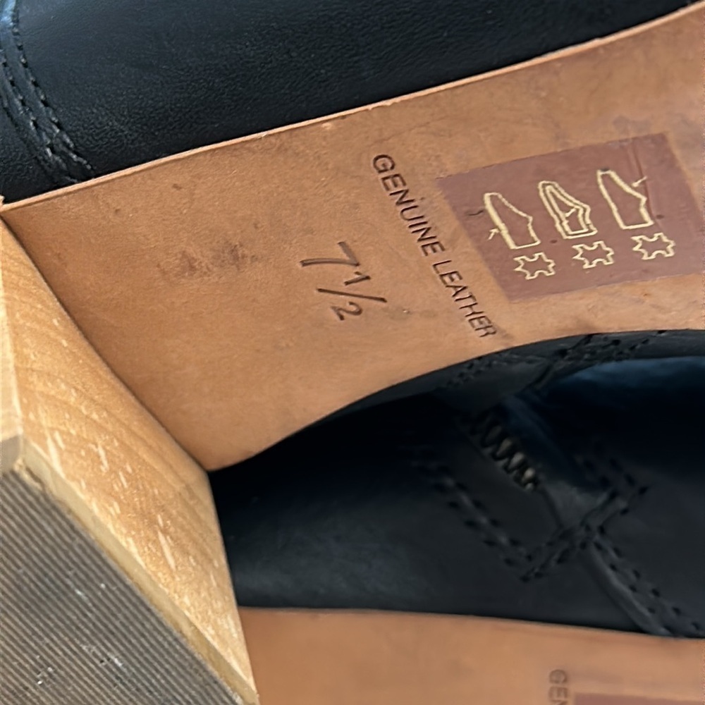 Madewell black leather booties boots - Picture 8 of 10